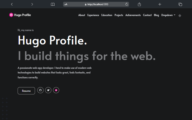Hugo Profile